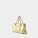 Cabas Fleming Soft Mini - Tory Burch - Cuir - Doré