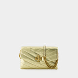 Wallet On Chain Kira Chevron - Tory Burch - Cuir - Doré