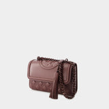 Sac Fleming Small Convertible - Tory Burch - Cuir - Marron