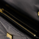Sac Kira Diamond Quilt Convertible - Tory Burch - Cuir - Noir
