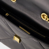 Sac Kira Diamond Quilt Small Convertible - Tory Burch - Cuir - Noir