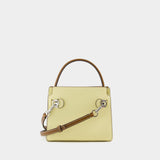 Sac Lee Radziwill Pebbled Petite Double - Tory Burch - Cuir - Lemon