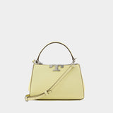 Sac À Main Eleanor Pebbled Mini Satchel - Tory Burch - Cuir - Lemon