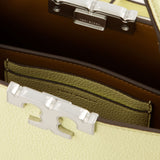 Sac À Main Eleanor Pebbled Mini Satchel - Tory Burch - Cuir - Lemon