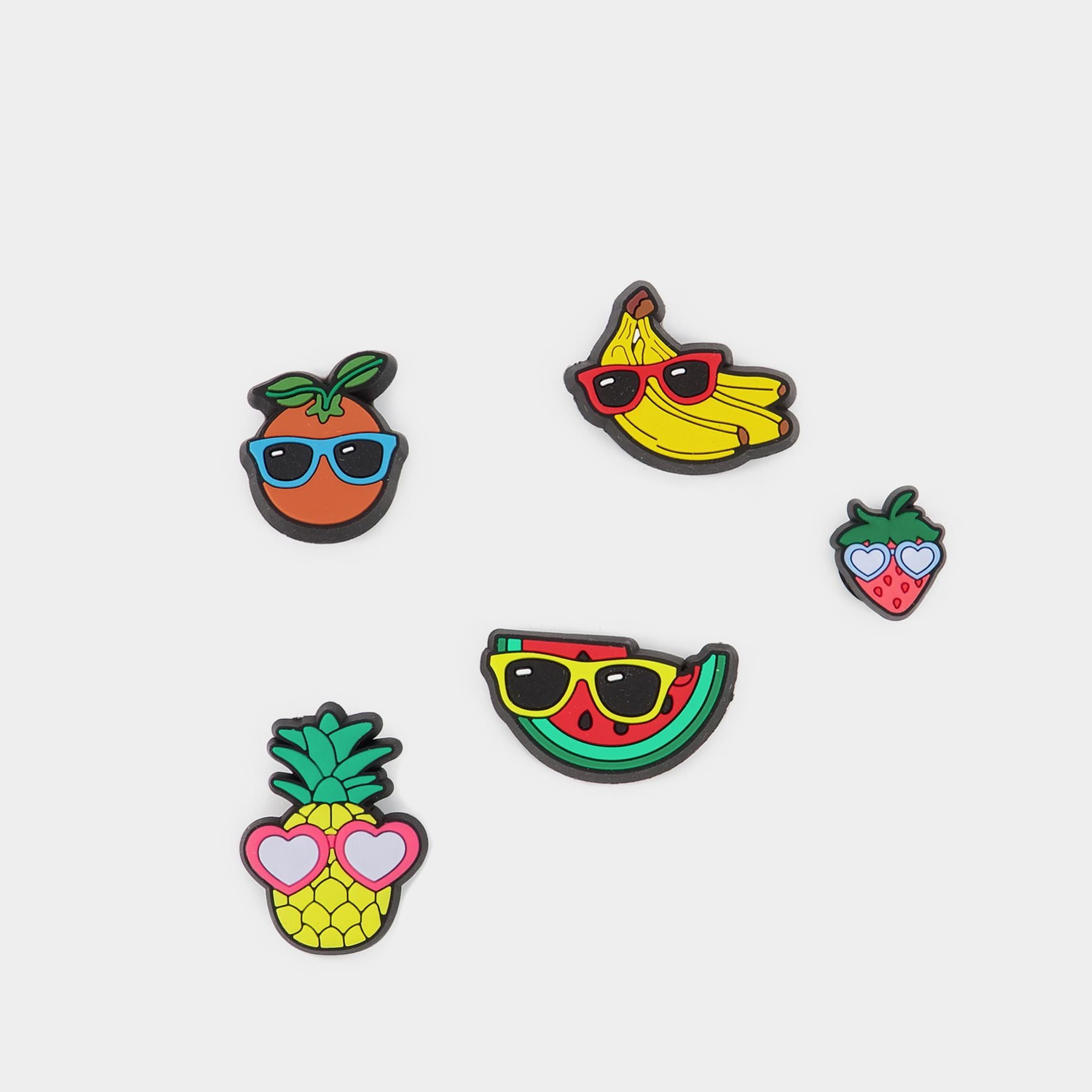 Pack De 5 Jibbitz Cute Fruit With Sunnies Crocs Multi
