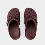 Mules Siren Chain - Crocs - Thermoplastique - Dark Cherry
