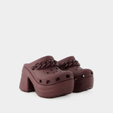 Mules Siren Chain - Crocs - Thermoplastique - Dark Cherry