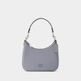 Sac Hobo Crossbody - Coach - Cuir - Gris Bleu