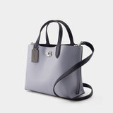 Cabas Willow Tote 24 - Coach - Cuir - Gris Bleu Multi