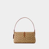 Sac Porté Épaule Hamptons - Coach - Toile - Tan Rust