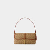 Sac Porté Épaule Hamptons - Coach - Toile - Tan Rust