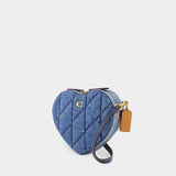 Sac À Bandoulière Heart - Coach - Cuir - Bleu