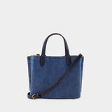 Cabas Willow 24 - Coach - Toile - Bleu
