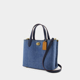 Cabas Willow 24 - Coach - Toile - Bleu