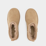 Bottines Classic Ultra Mini - Ugg - Cuir - Beige
