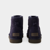 Bottines Classic Mini II - Ugg - Cuir - Bleu
