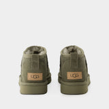 Bottines Classic Ultra Mini - Ugg - Cuir - Vert