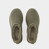 Bottines Classic Ultra Mini - Ugg - Cuir - Vert