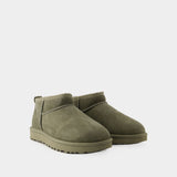 Bottines Classic Ultra Mini - Ugg - Cuir - Vert