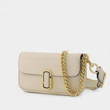 Sac Porte-Épaule The Mini Shoulder Bag en Cuir Blanc