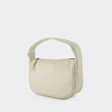 Sac Hobo Pushlock Mini - Marc Jacobs - Cuir - Cloud White
