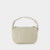 Sac Hobo Pushlock Mini - Marc Jacobs - Cuir - Cloud White