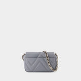 Sac The Mini Shoulder - Marc Jacobs - Cuir - Gris