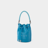 Sac The Micro Bucket - Marc Jacobs -Cuir - Bleu