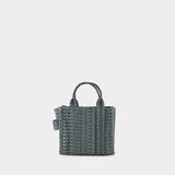 Tote bag The Micro Tote - Marc Jacobs - Coton - Bleu