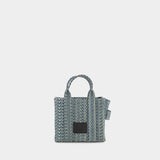 Tote bag The Micro Tote - Marc Jacobs - Coton - Bleu