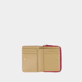 Portefeuille The Mini Compact - Marc Jacobs - Cuir - Rose