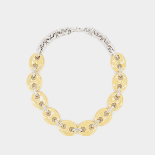 Collier X Eight en Laiton Doré