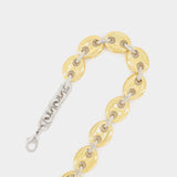 Collier X Eight en Laiton Doré