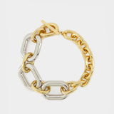 Collier Xl Link Neck - Paco Rabanne - Métal - Doré/Argenté