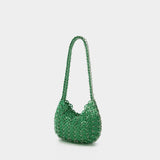 Sac Hobo 1969 Moon - Paco Rabanne - Laiton - Vert Fluo