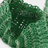 Sac Hobo 1969 Moon - Paco Rabanne - Laiton - Vert Fluo