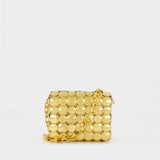 Sac à Bandoulière Button Flap S - Paco Rabanne - Doré