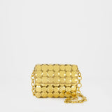 Sac à Bandoulière Button Flap S - Paco Rabanne - Doré