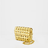 Sac à Bandoulière Button Flap S - Paco Rabanne - Doré