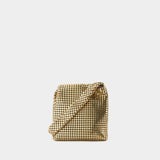 Sac À Bandoulière Mini Pixel - Paco Rabanne - Aluminum - Doré