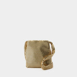 Sac À Bandoulière Mini Pixel - Paco Rabanne - Aluminum - Doré