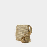 Sac À Bandoulière Mini Pixel - Paco Rabanne - Aluminum - Doré