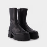 Bottines Wilmer en Cuir Noir