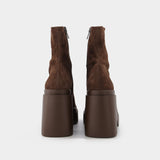 Bottines Nina8 en Cuir Marron
