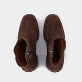 Bottines Nina8 en Cuir Marron
