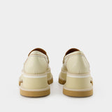 Chaussures Plates Banelsp - Clergerie - Cuir - Straw Calf