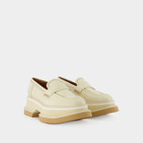 Chaussures Plates Banelsp - Clergerie - Cuir - Straw Calf