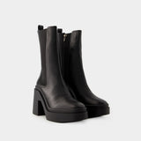 Bottines Nolan1 - Clergerie - Cuir - Noir