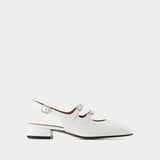 Escarpins Peche - Carel - Cuir Verni - Blanc