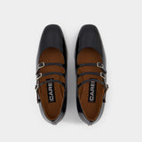 Escarpins Ariana - Carel - Cuir Verni - Noir